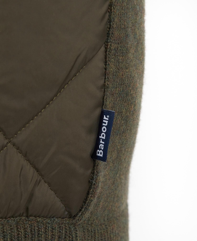 Barbour Jacke Arch Diamond Quilt Knit Truien Heren Olijfgroen | 275490-KGO