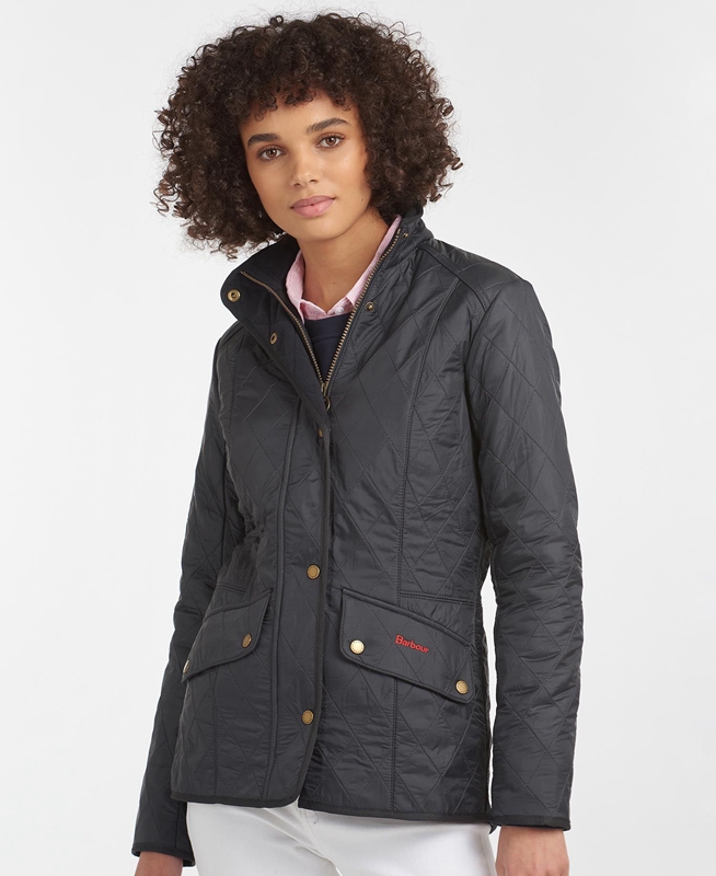 Barbour Jacke Cavalry Polarquilt Gewatteerde Jas Dames Zwart | 329405-FPC