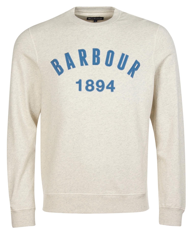 Barbour John Crew Neck Sweatshirts Heren Beige | 230475-TOU