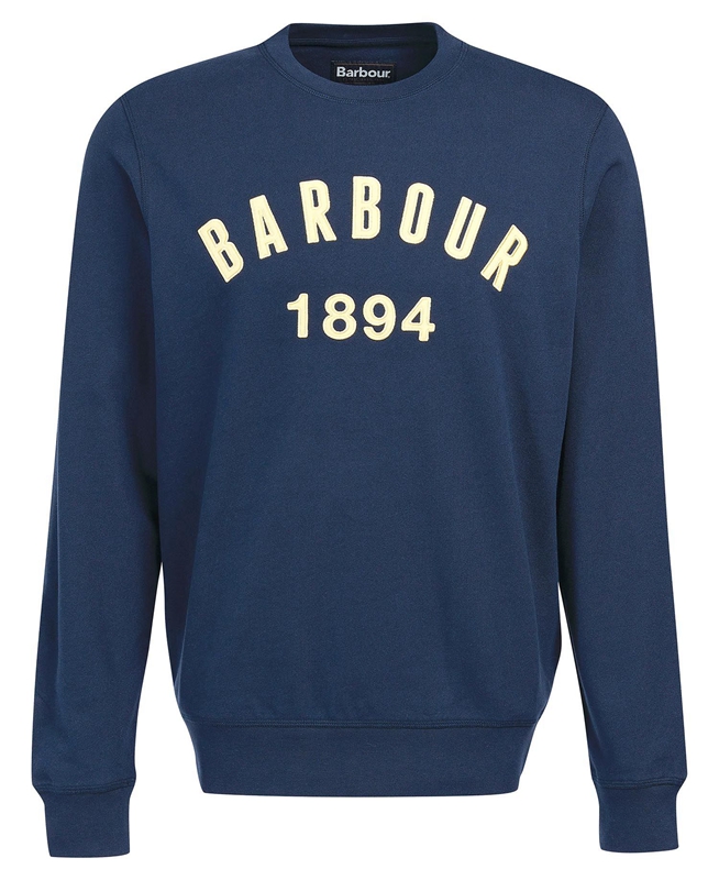 Barbour John Crew Sweatshirts Heren Donkerblauw | 795416-IXK