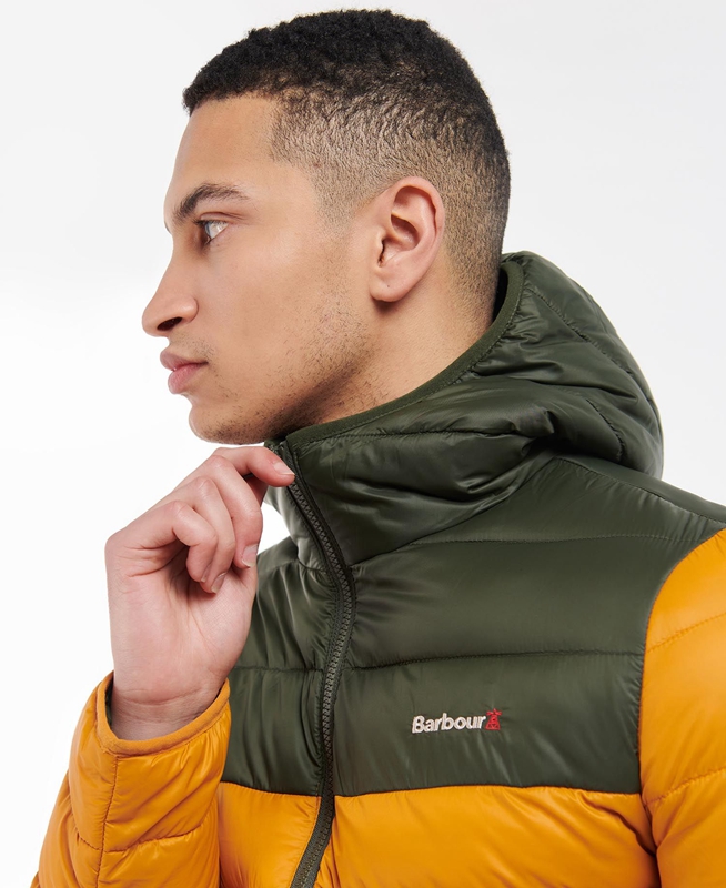 Barbour Kendle Baffle Gewatteerde Jas Heren Geel | 091354-NQK