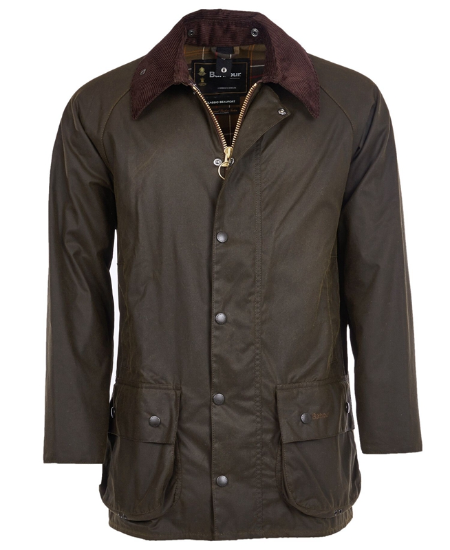 Barbour Klassieke Beaufort® Waxed Jas Heren Olijfgroen | 256714-FRL