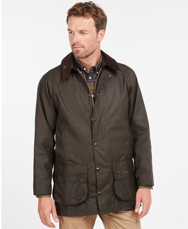 Barbour Klassieke Beaufort® Waxed Jas Heren Olijfgroen | 256714-FRL