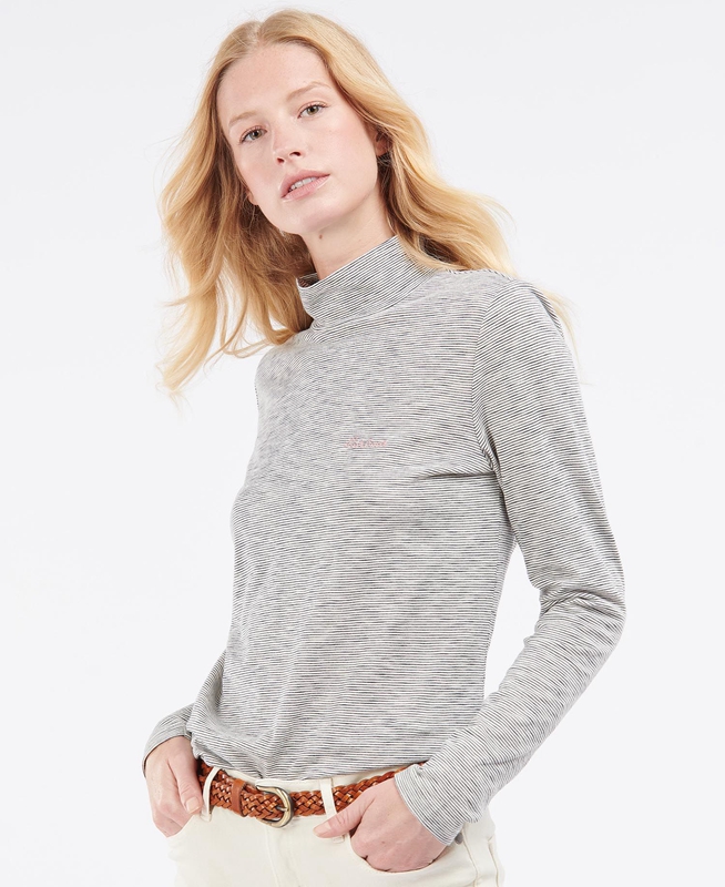 Barbour Leathes Top T-shirts Dames Room | 273068-ZTB