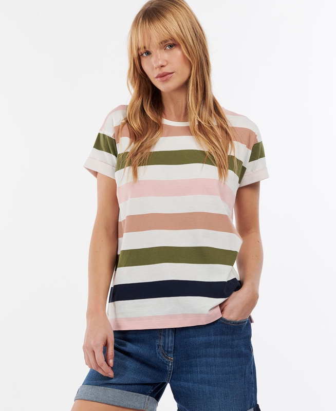 Barbour Lyndale Top T-shirts Dames Gekleurd | 673904-DNZ