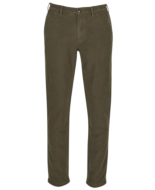 Barbour Neuston Moleskin Trouser Broek Heren Olijfgroen | 762910-BIE