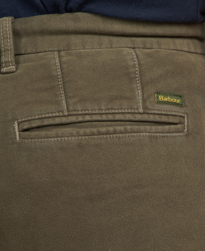 Barbour Neuston Moleskin Trouser Broek Heren Olijfgroen | 762910-BIE