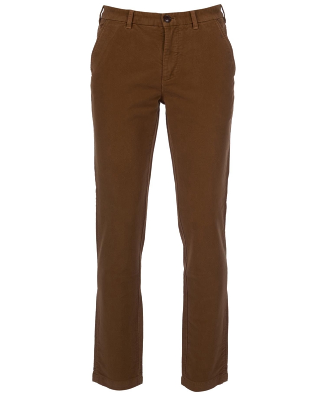 Barbour Neuston Moleskin Trousers Broek Heren Beige | 193580-VZL