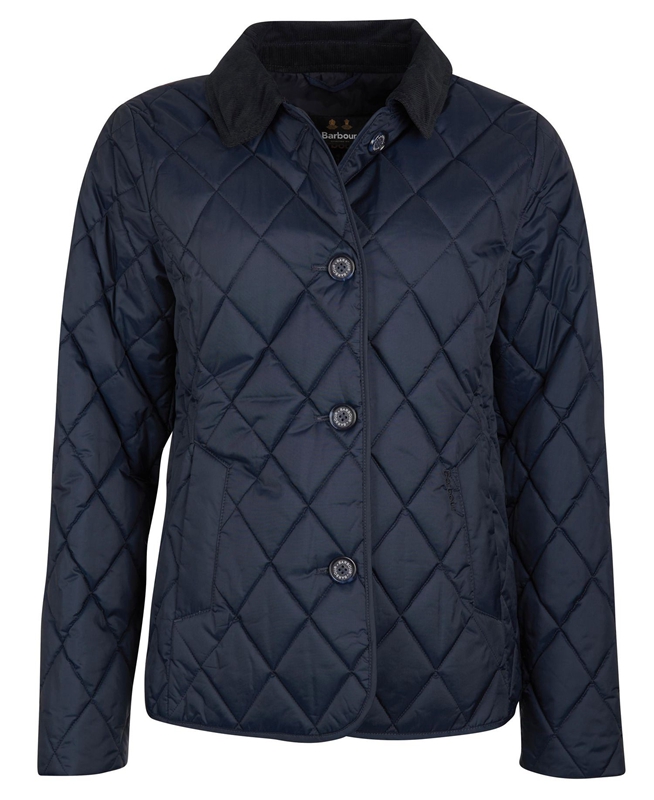 Barbour Omberlsey Gewatteerde Jas Dames Donkerblauw | 368409-NHK