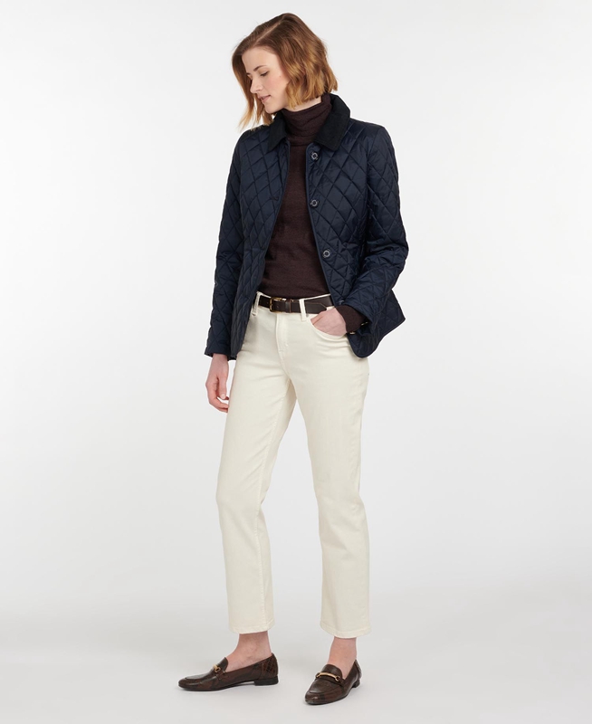 Barbour Omberlsey Gewatteerde Jas Dames Donkerblauw | 368409-NHK