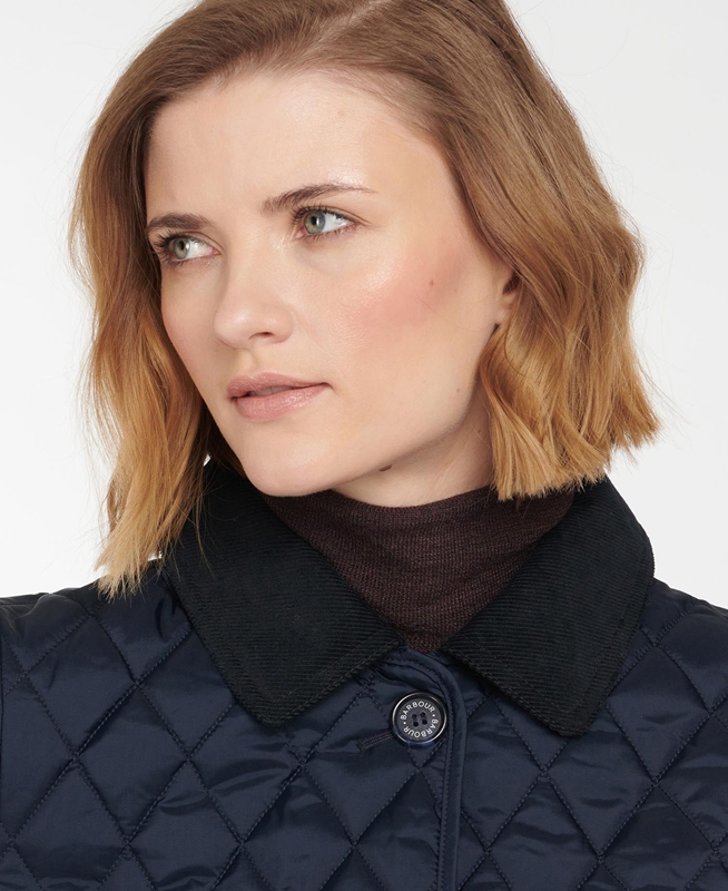 Barbour Omberlsey Gewatteerde Jas Dames Donkerblauw | 368409-NHK