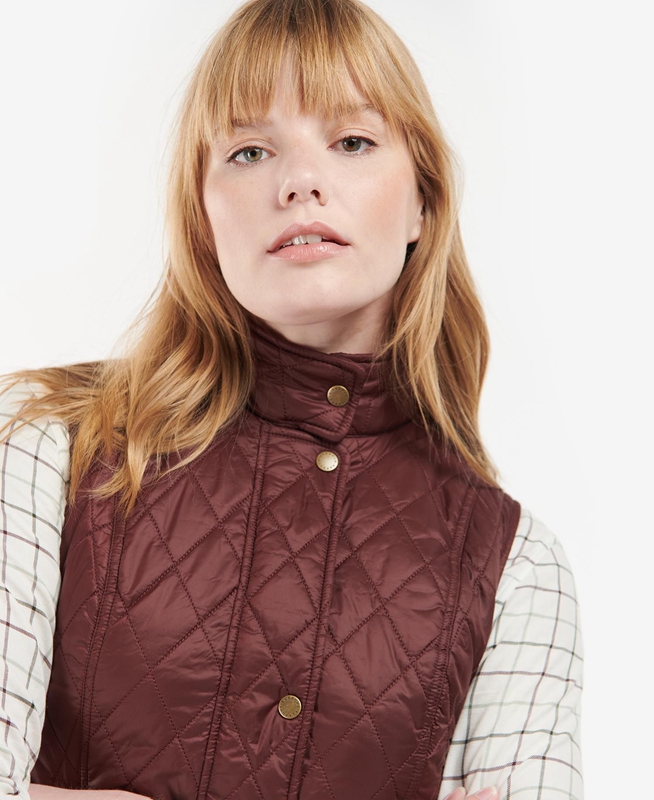 Barbour Otterburn Gilet Dames Bordeaux | 962073-PTO