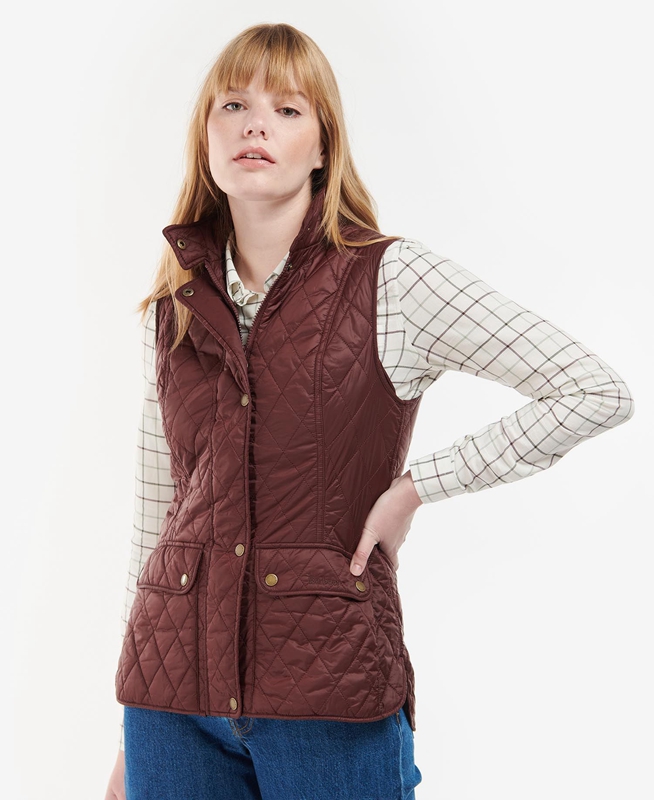 Barbour Otterburn Gilet Dames Bordeaux | 962073-PTO