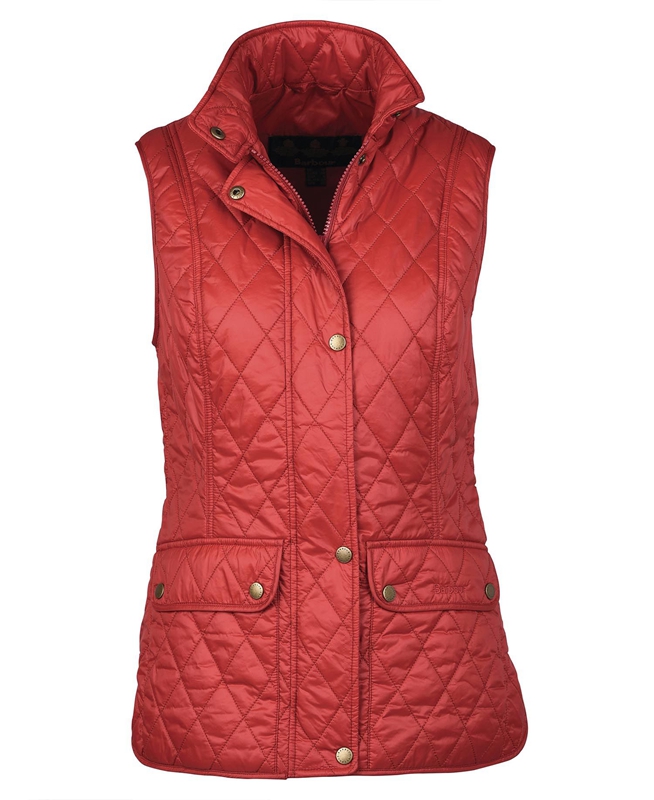 Barbour Otterburn Gilet Dames Rood | 876349-AMU