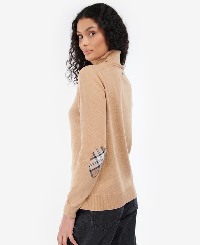 Barbour Pendle Roll-Neck Truien Dames Bruin | 670253-ULH