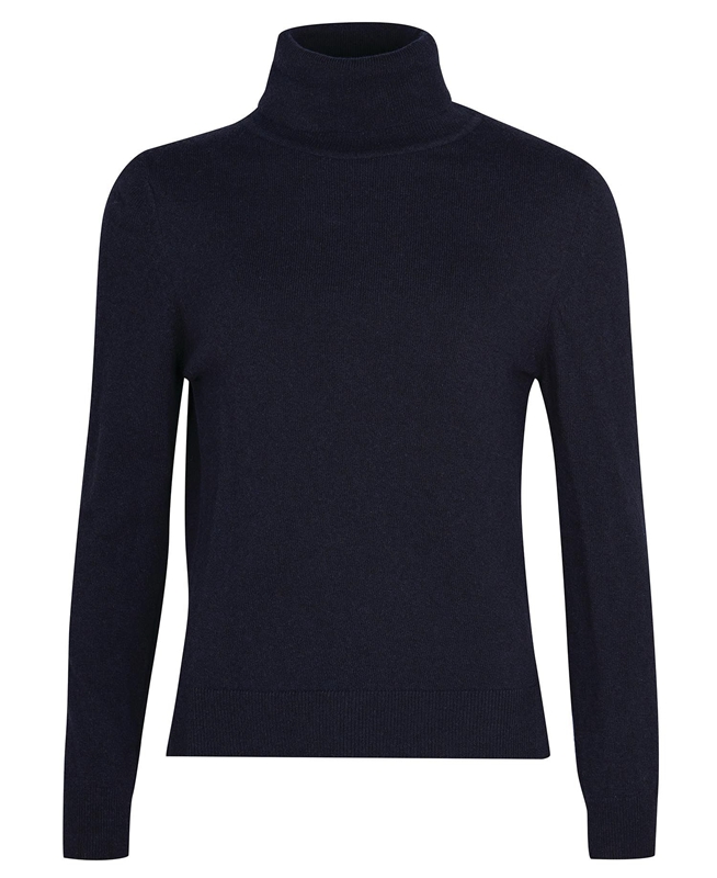 Barbour Pendle Roll-Neck Truien Dames Donkerblauw | 917832-KDZ