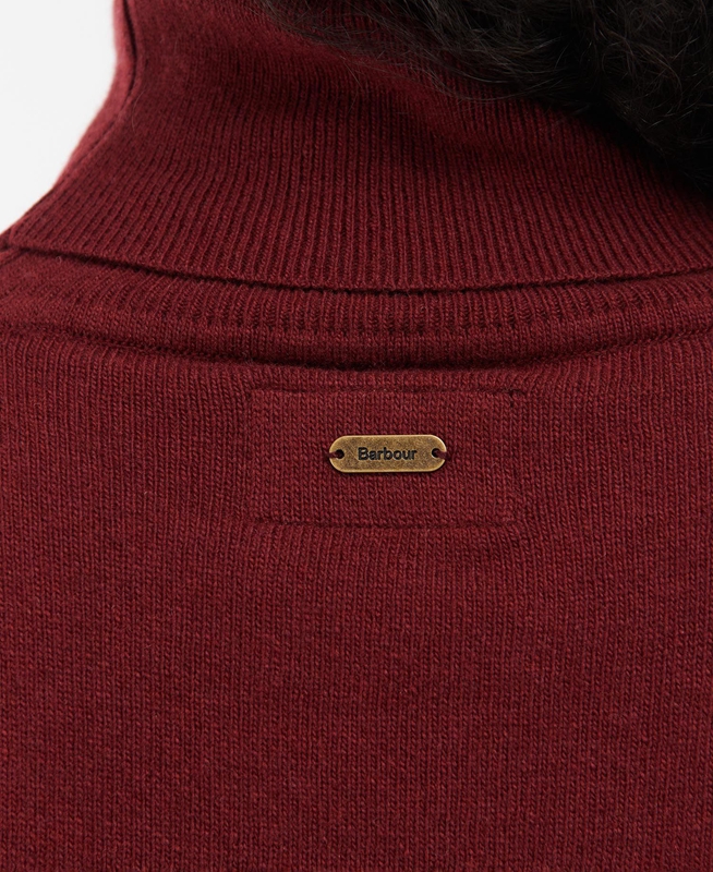 Barbour Pendle Roll-Neck Truien Dames Rood | 376582-GZT