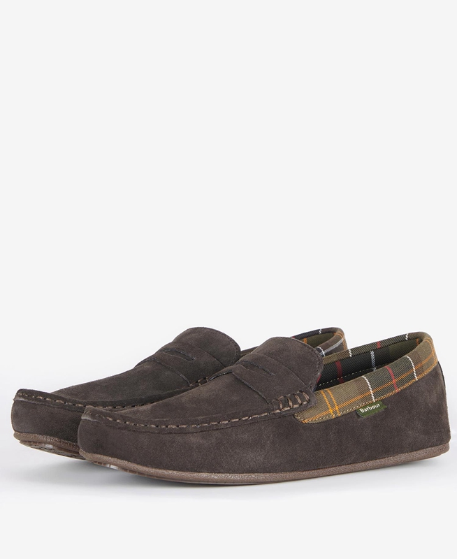 Barbour Porterfield Slippers Heren Bruin | 769453-KUF