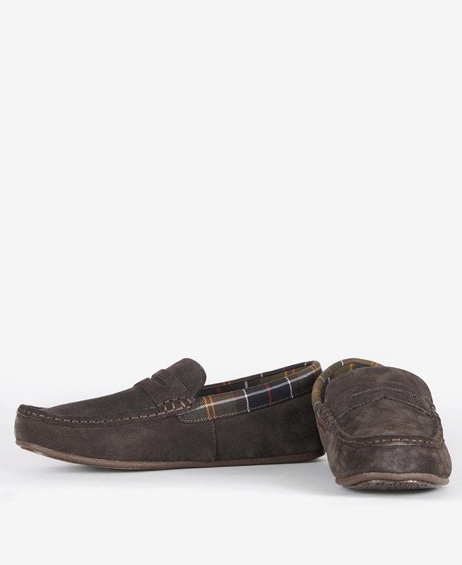 Barbour Porterfield Slippers Heren Bruin | 769453-KUF