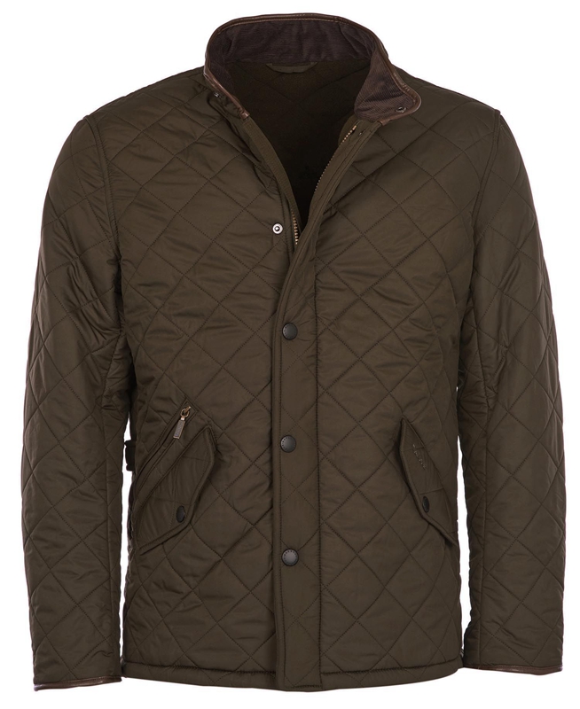 Barbour Powell Gewatteerde Jas Heren Olijfgroen | 185092-GLW