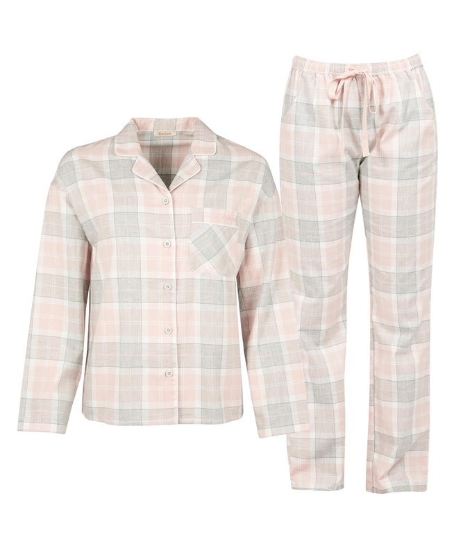 Barbour Schlafanzug-Set Ellery Nachtkleding Dames Roze | 269017-BJD