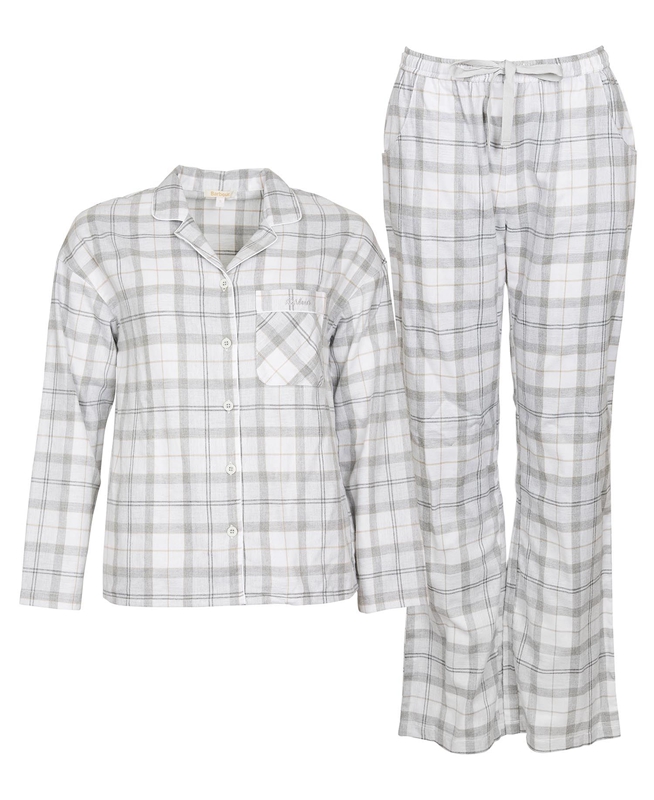 Barbour Schlafanzug-Set Ellery Nachtkleding Dames Grijs | 428190-ICE