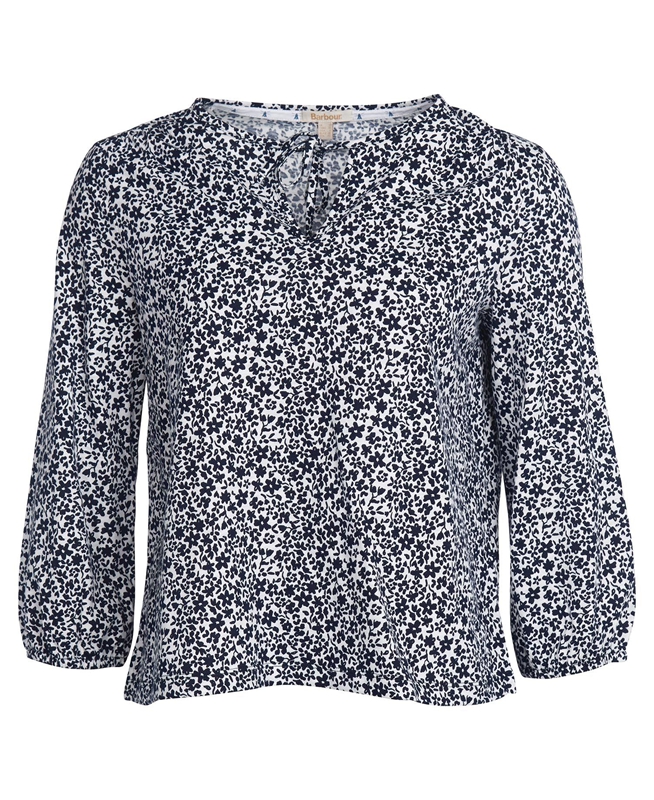 Barbour Seaholly Top T-shirts Dames Wit | 845312-EYZ