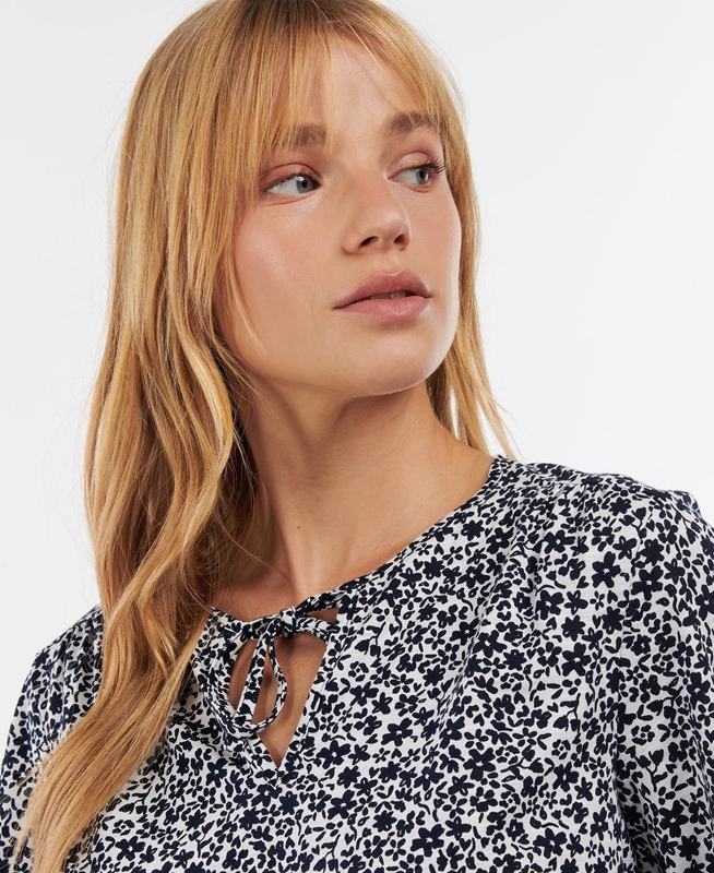 Barbour Seaholly Top T-shirts Dames Wit | 845312-EYZ