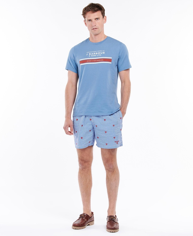 Barbour Shield Swim Broek Heren Blauw | 795163-NJU