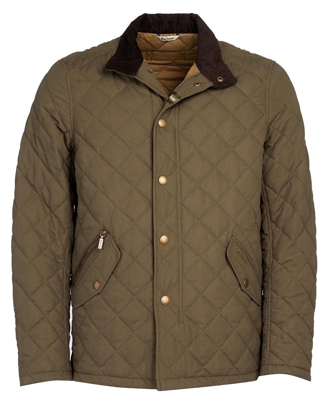 Barbour Shoveler Gewatteerde Jas Heren Olijfgroen | 275301-FVT