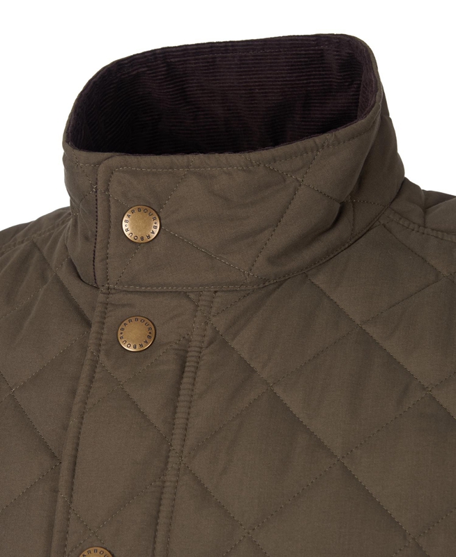 Barbour Shoveler Gewatteerde Jas Heren Olijfgroen | 275301-FVT