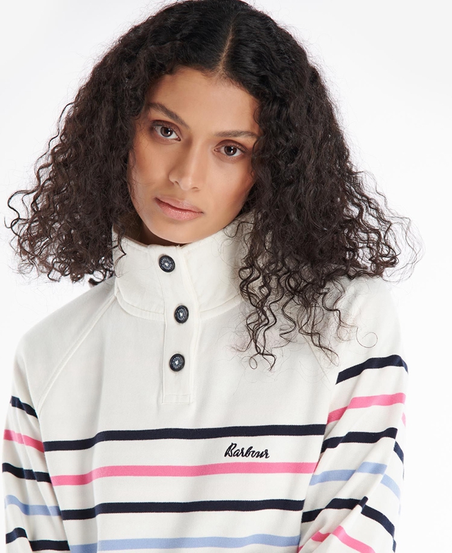 Barbour Spurrey Sweatshirts Dames Wit | 364975-KEF