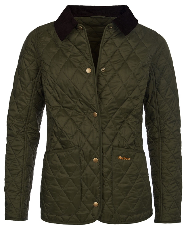 Barbour Steppjacke Annandale Gewatteerde Jas Dames Olijfgroen | 976543-NJU