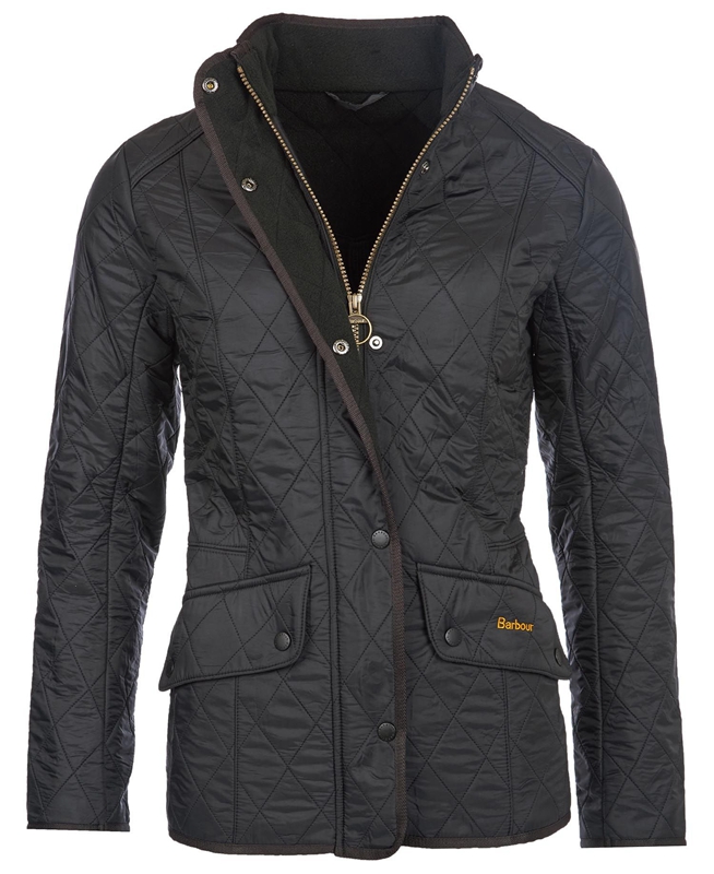 Barbour Steppjacke Cavalry Polarquilt Gewatteerde Jas Dames Zwart | 815762-SGD