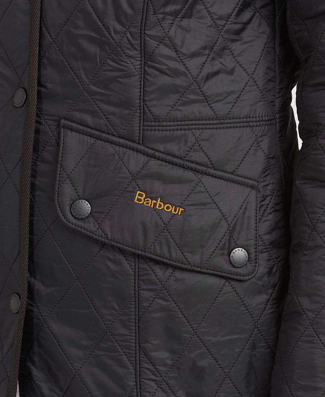 Barbour Steppjacke Cavalry Polarquilt Gewatteerde Jas Dames Zwart | 815762-SGD