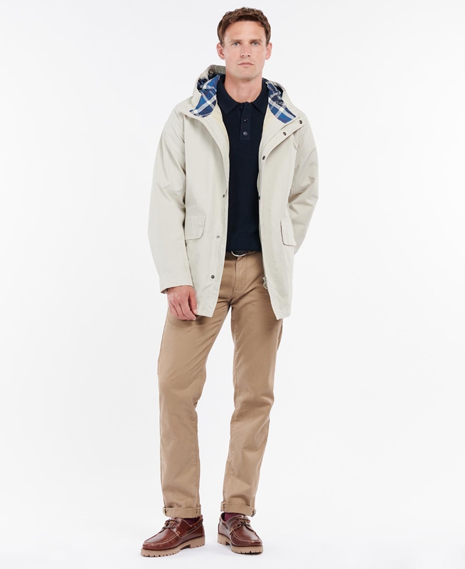 Barbour Summer City Parka Waterdichte Jas Heren Beige | 053291-VZL