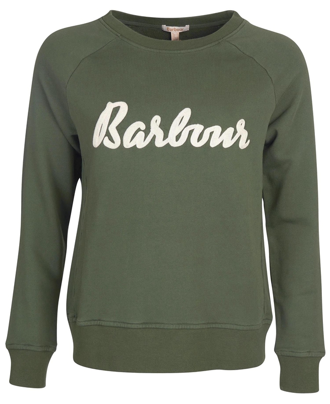 Barbour Sweatshirt Otterburn Sweatshirts Dames Olijfgroen | 693104-CRN