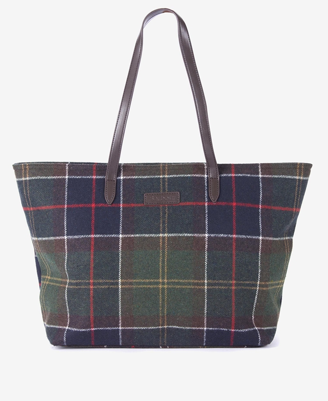 Barbour Tasche Witford Tartan Tote Tassen Dames Gekleurd | 758912-ZLV