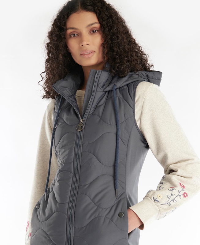 Barbour Thrift Quilted Sweatshirts Dames Grijs | 052176-BIQ