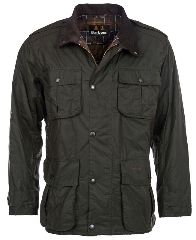 Barbour Trooper Waxed Jas Heren Olijfgroen | 465790-ARN