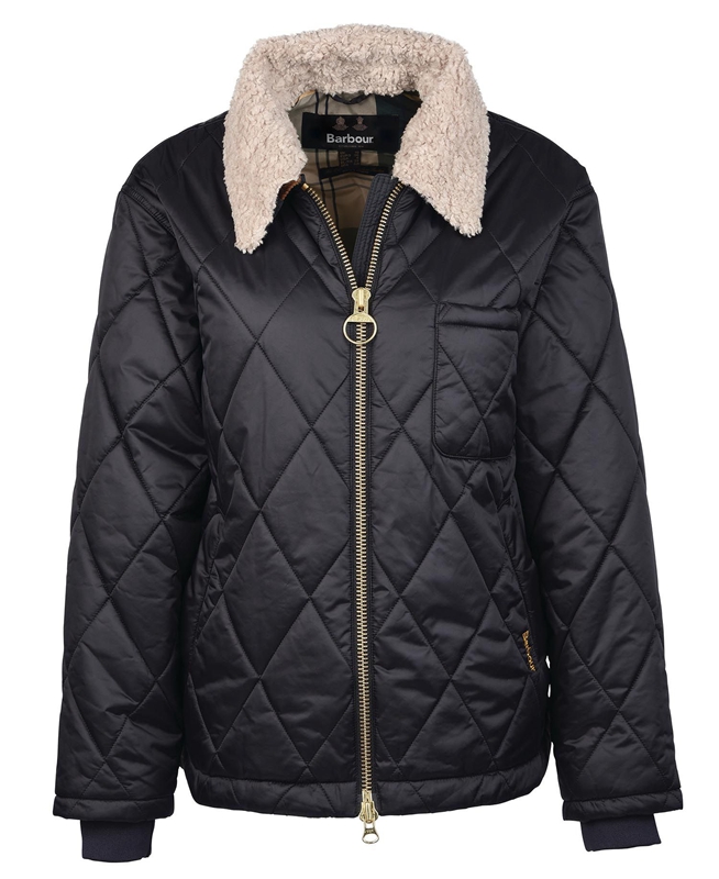 Barbour Vaila Gewatteerde Jas Dames Zwart | 961238-DBV