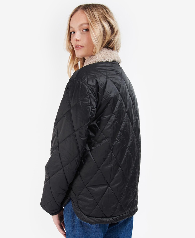 Barbour Vaila Gewatteerde Jas Dames Zwart | 961238-DBV