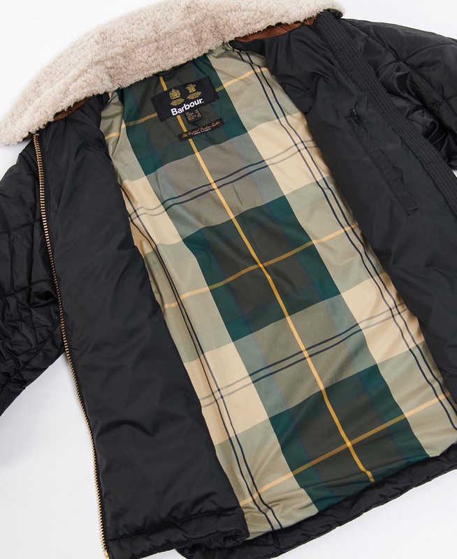 Barbour Vaila Gewatteerde Jas Dames Zwart | 961238-DBV