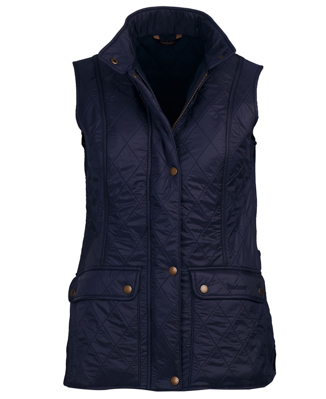 Barbour Weste Wray Gilet Dames Blauw | 592674-QKB