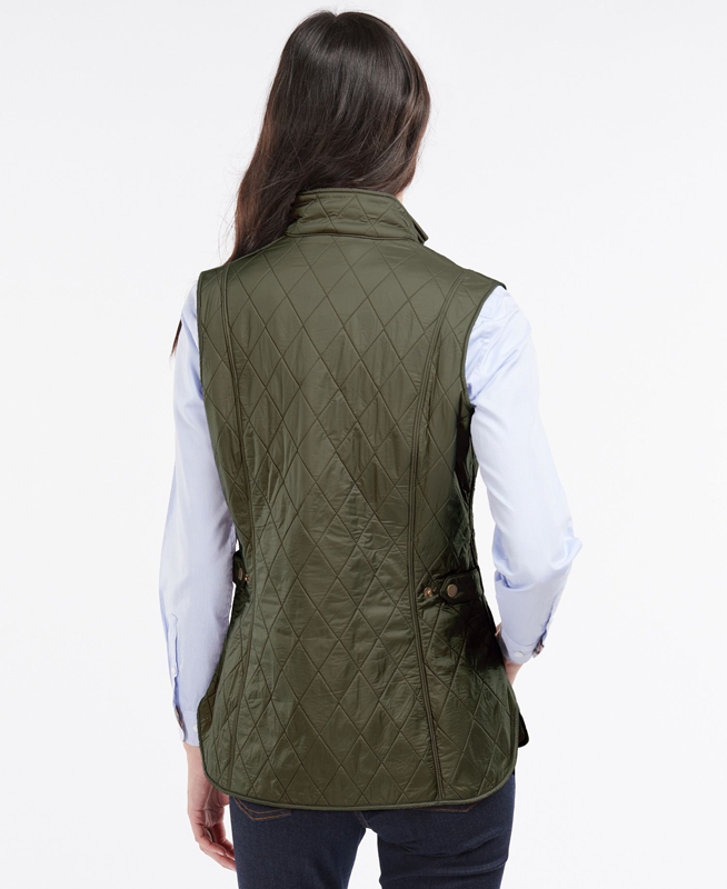 Barbour Weste Wray Gilet Dames Groen | 160852-PXK