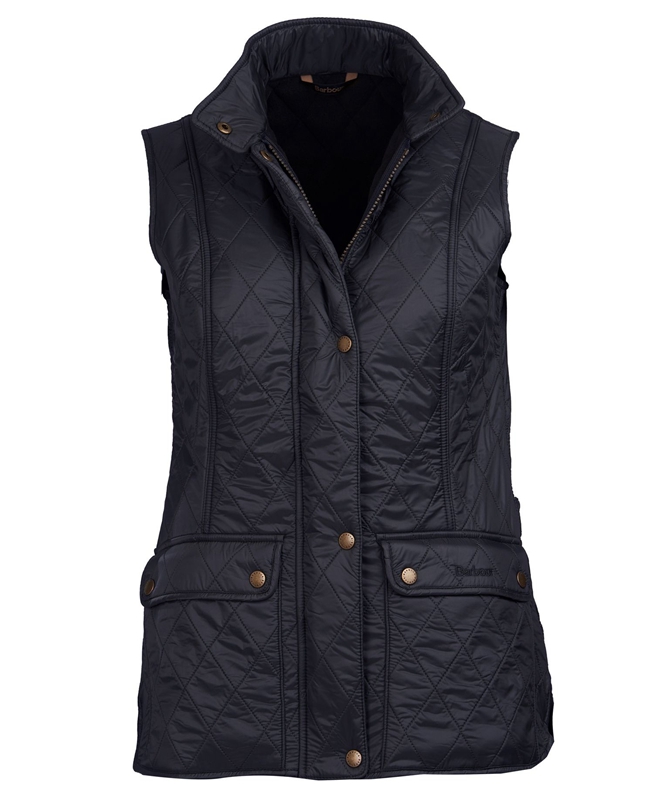 Barbour Weste Wray Gilet Dames Zwart | 251390-VEB