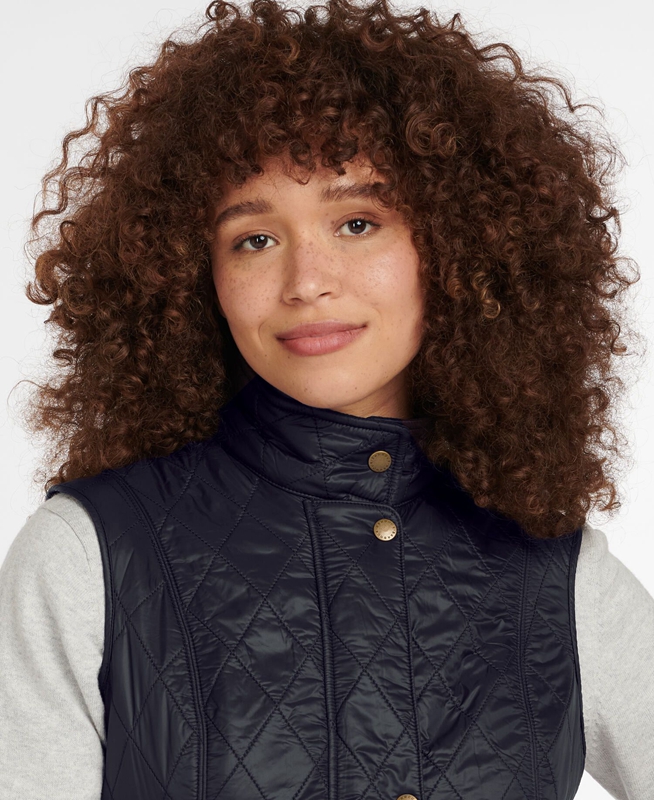 Barbour Weste Wray Gilet Dames Zwart | 251390-VEB