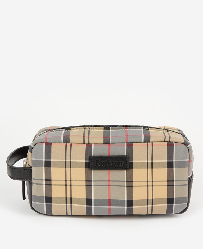 Barbour Wetherham Tartan Washbag Tassen Heren Beige | 972610-HYU