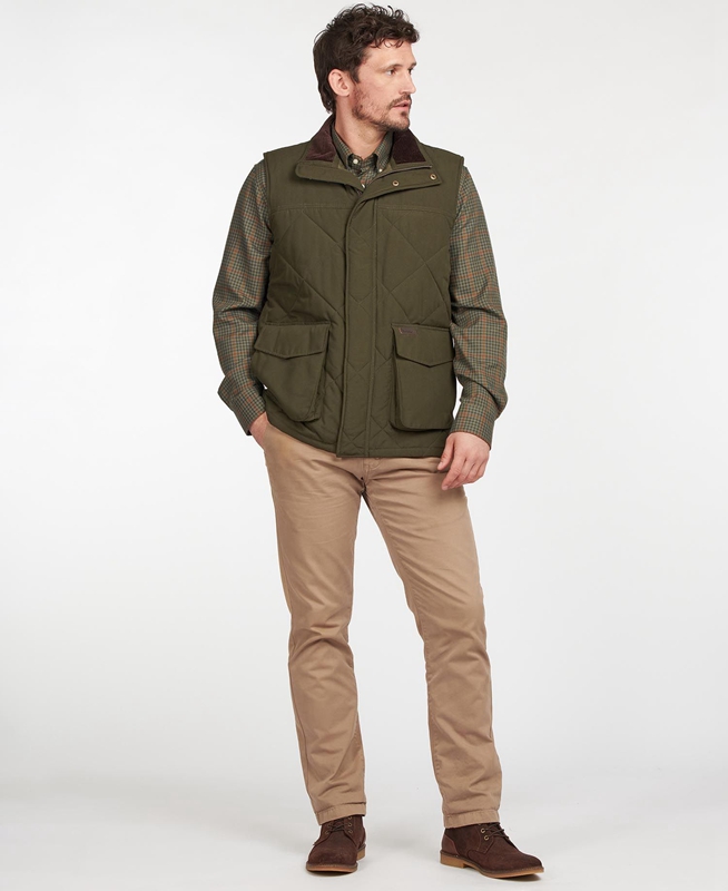 Barbour Winterdale Gilet Heren Olijfgroen | 298150-GWC