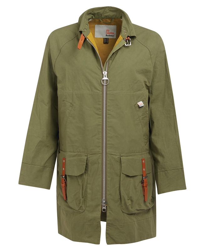 Barbour x Ally Capellino Step Casual Jassen Dames Groen | 734590-AHB